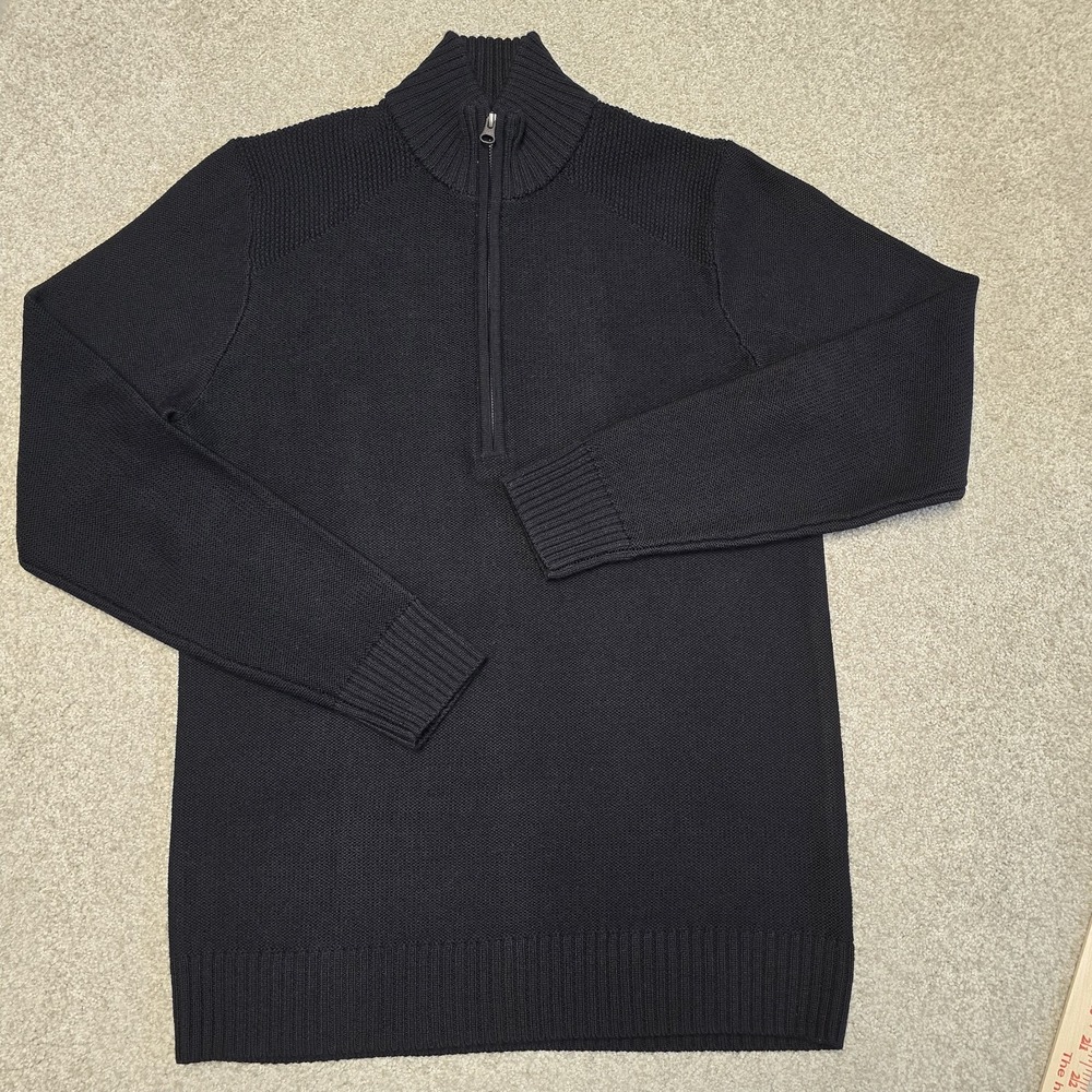 Icebreaker Men's Waypoint Long Sleeve Half Zip Knit Sweater 100% Wool Size M‎ - Picture 6 of 10